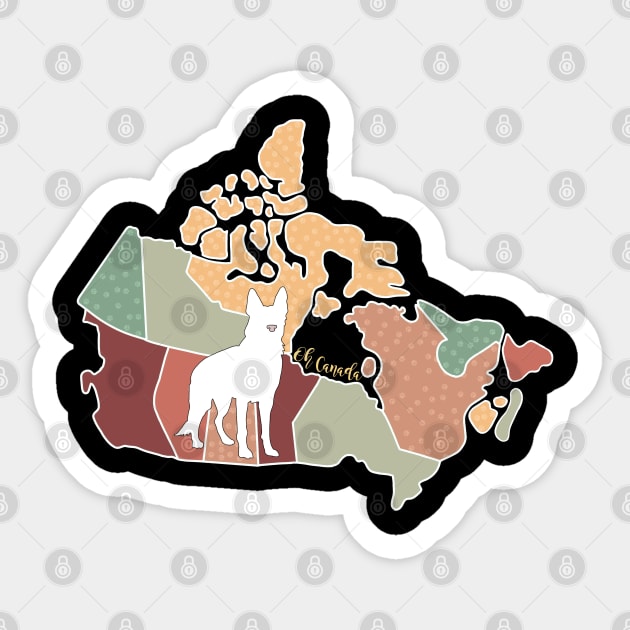 Oh Canada! German Shepherd Sticker by Inugoya